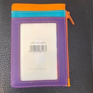 Mywalit leather credit card holder.NWT